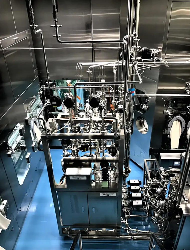 マスフロー充填ユニット～ピュアテック社製アイソレーター接続 イメージ図