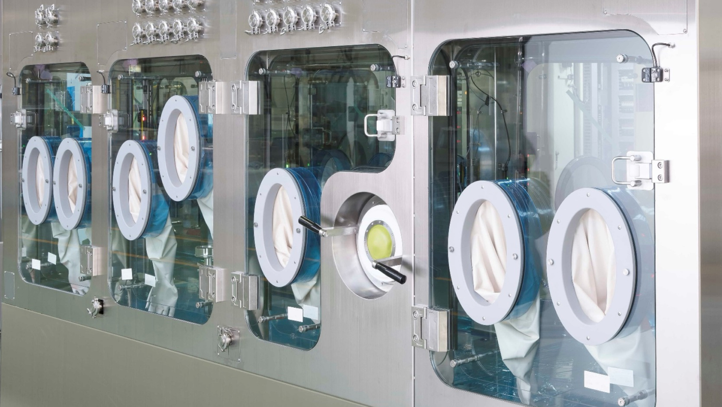 バイアル充填ライン　無菌 イメージ図